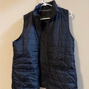 Banana Republic Men's Quilted Navy Shell Vest